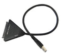 Black USB3.0 to SATA7+15 pin adapter cable for 2.5 and 3.5 inch hard drives