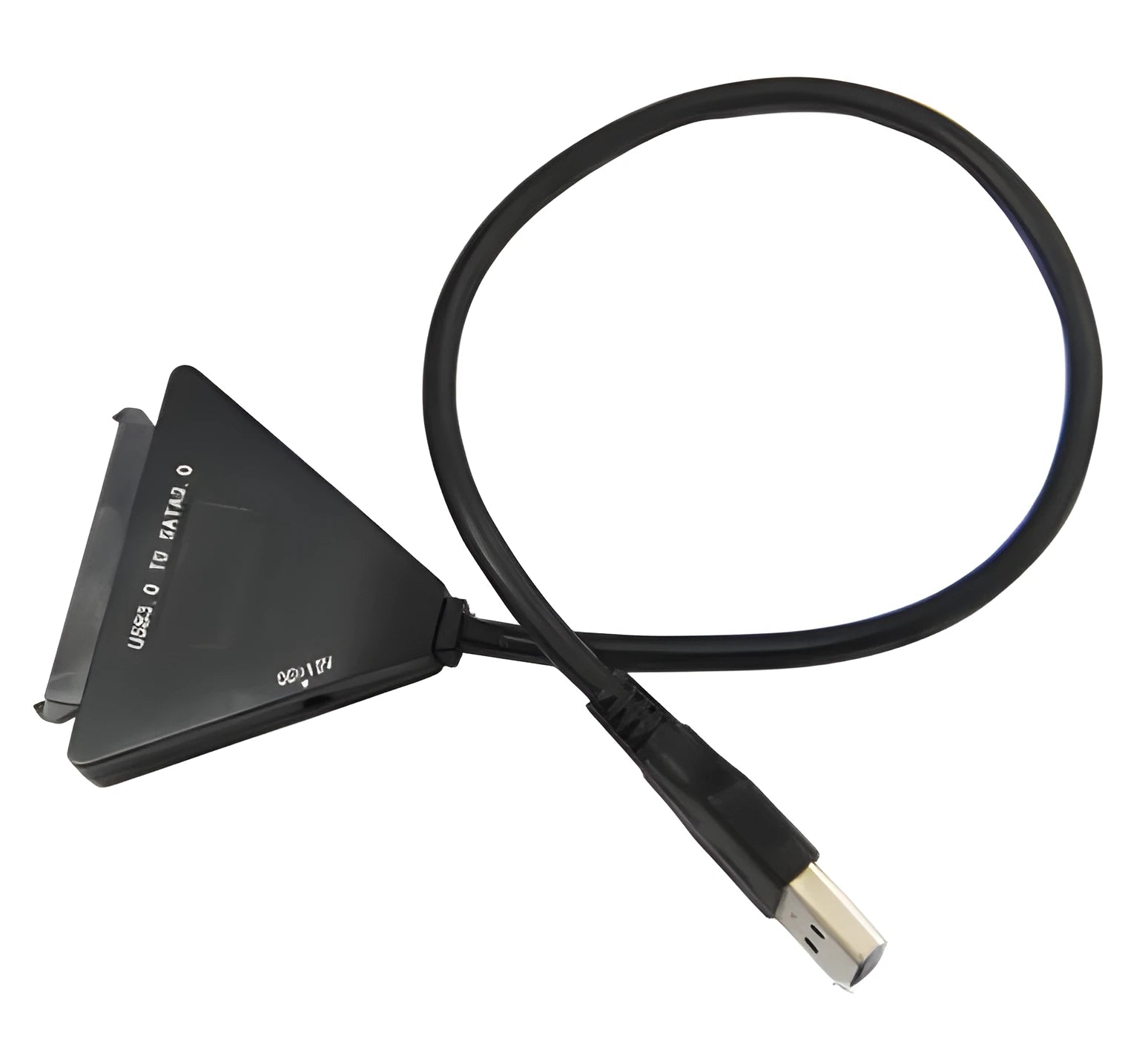 Black USB3.0 to SATA7+15 pin adapter cable for 2.5 and 3.5 inch hard drives