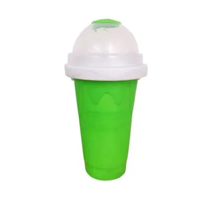 Blue quick refrigeration pinch cup with double-layer construction for fast drink cooling