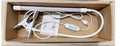 Black and white USB-powered LED desk lamp with 26cm length and eye protection technology