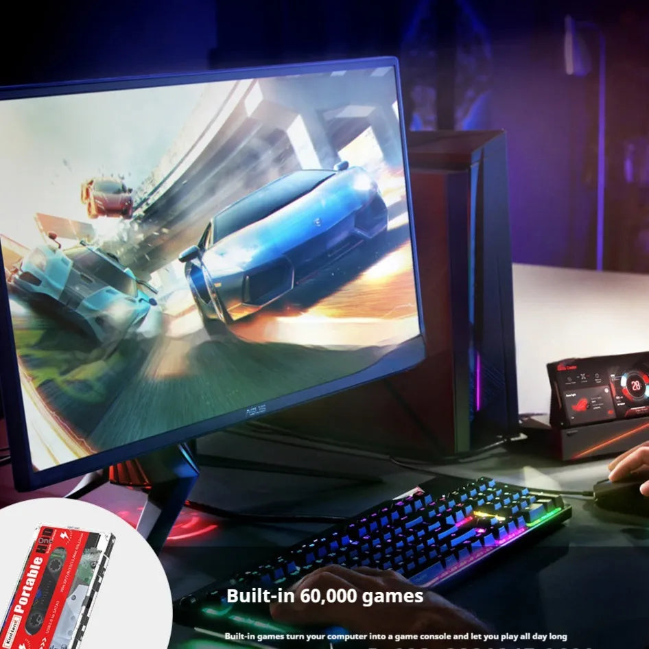 External mechanical hard disk with USB cable, PC shell measuring 12.8cm, showing 2TB capacity for gaming storage
