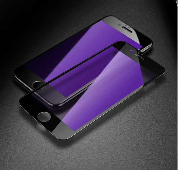 PhoneX 8 7 6s Plus 3D carbon fibre soft edge tempered glass screen protector film for iPhone front panel