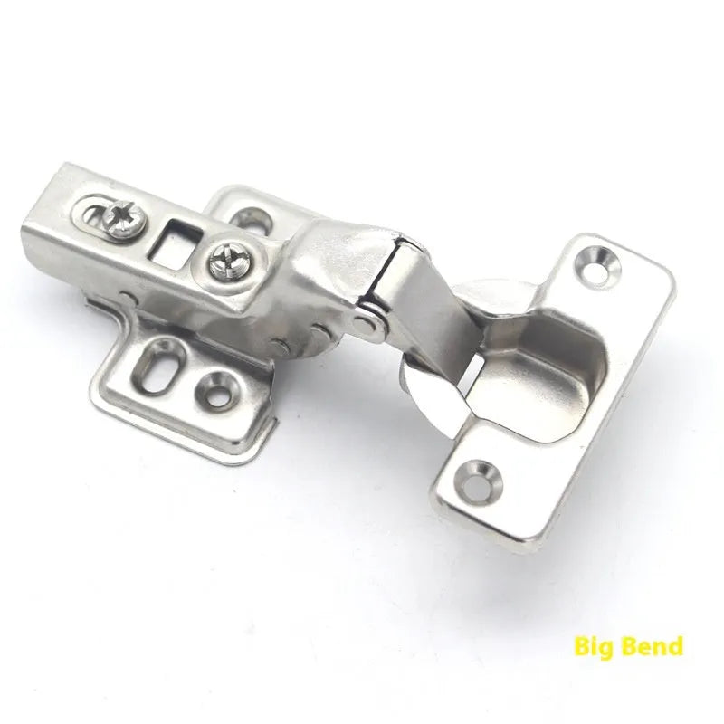 761 cold rolled steel hydraulic cabinet hinge with nickel plating showing three bend specifications
