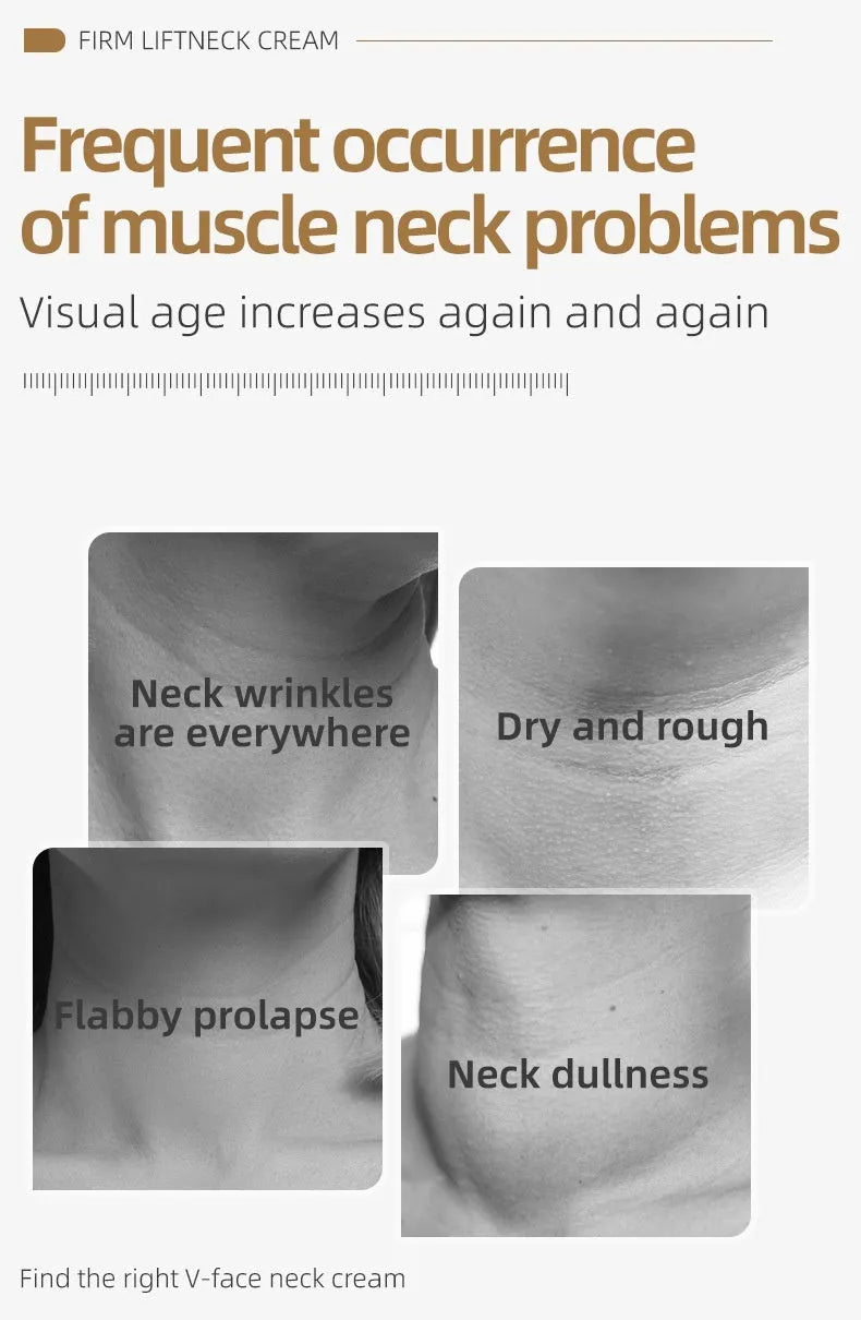 Neck firming cream jar with massage roller applicator for skincare application