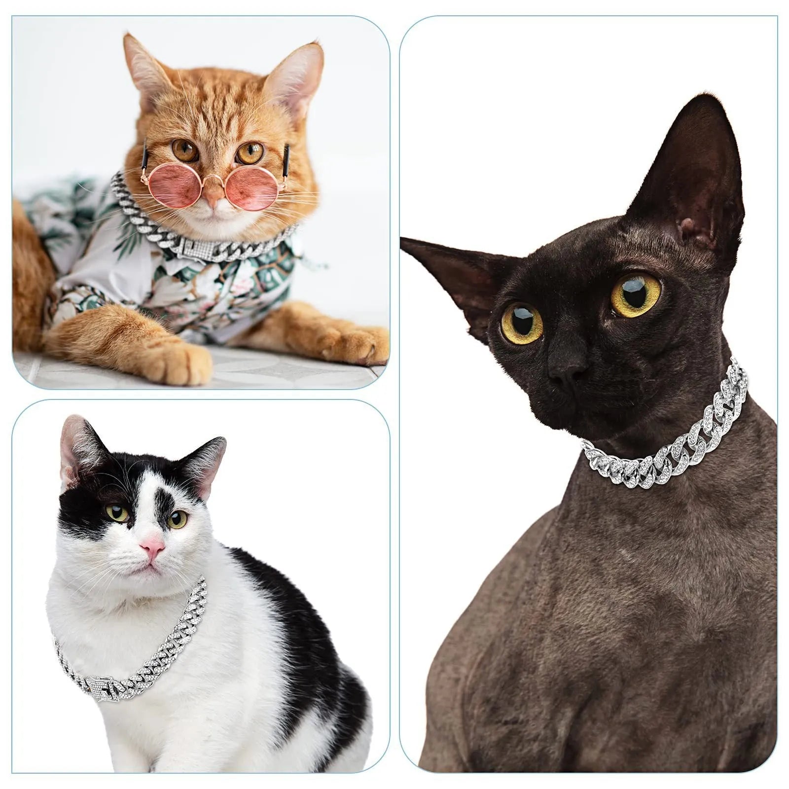 Gold alloy hip hop dog collar necklace with diamond pattern, 12.5mm width, on a white background.