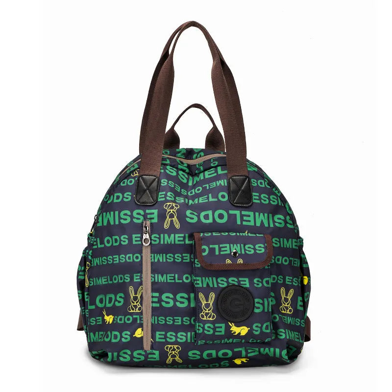 Outdoor backpack with sandwich pocket, 48cm height, in black, khaki, or green letters colour options