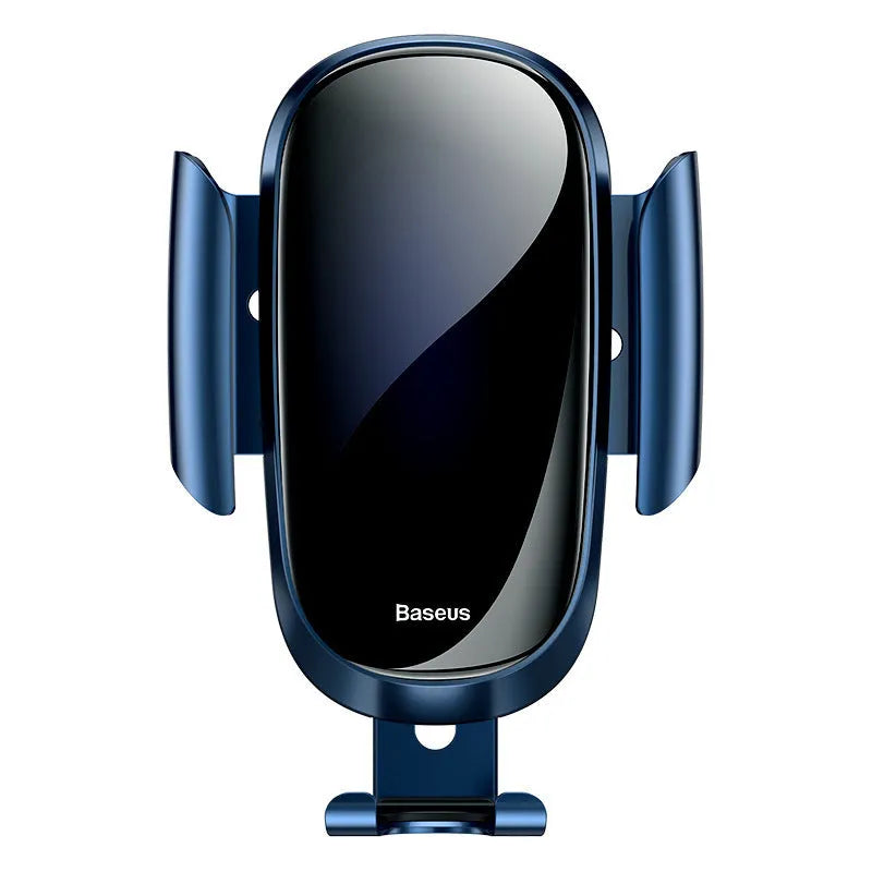 Universal car bracket phone holder mounted on dashboard holding smartphone