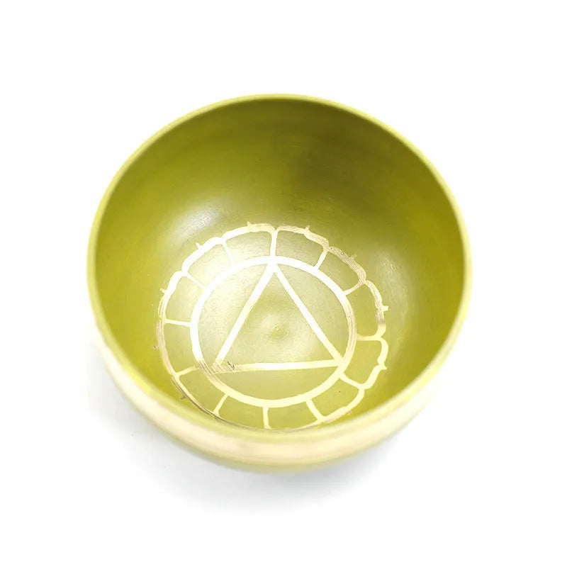7.8cm colourful handmade Himalayan singing bowl for meditation and yoga