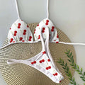 Women's quick-drying bikini swimsuit with cotton lining in three colour variants