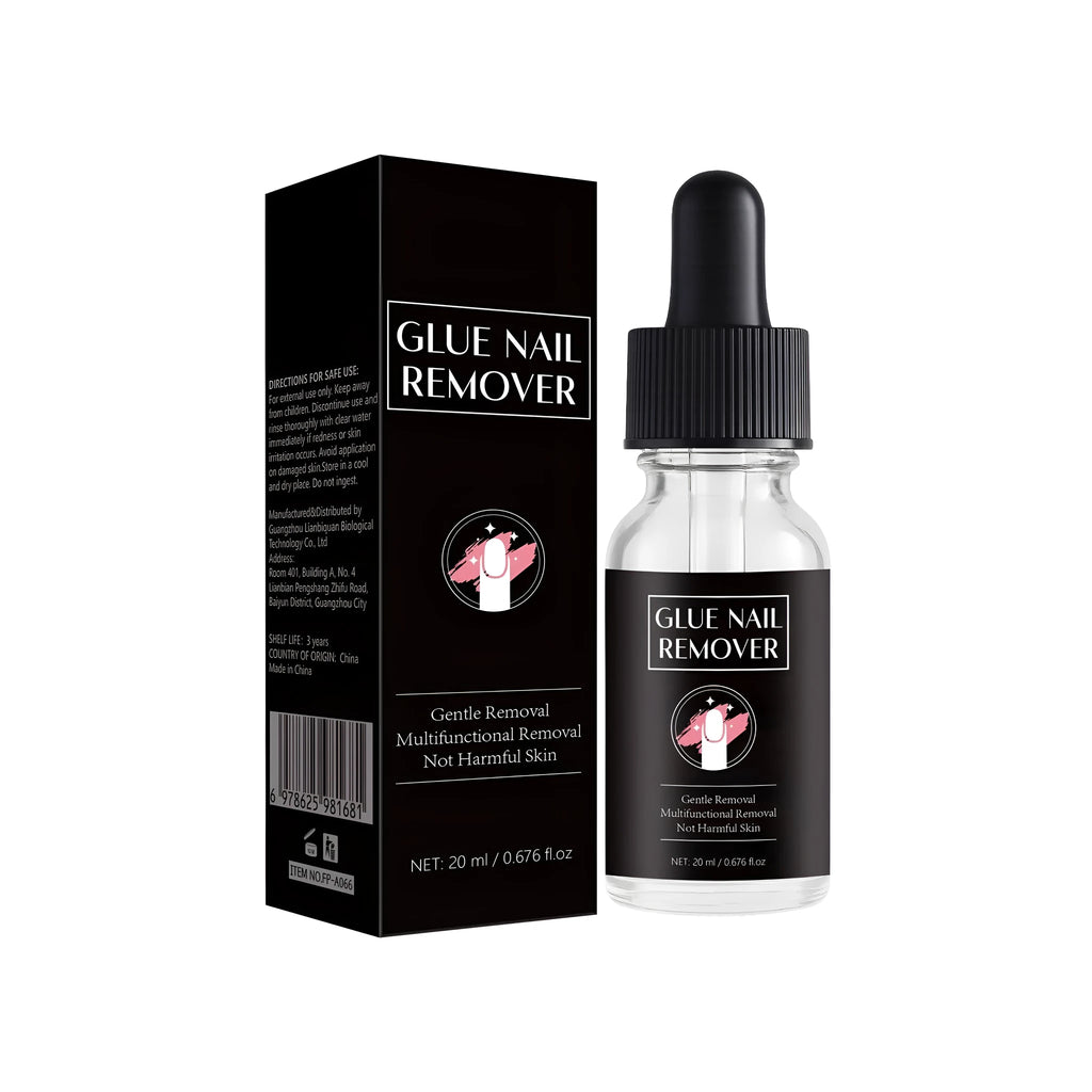 20ml bottle of FP-A066 nail glue remover appliance with solvent-based formula