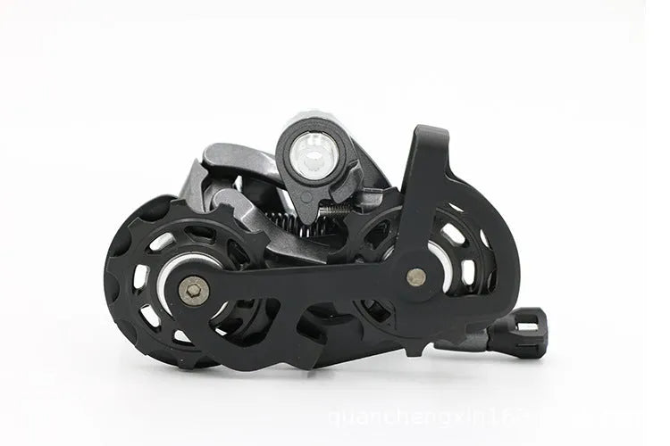 Aluminium road bike transmission kit with manual change, finger dial, and short-leg rear derailleur for Shimano 11-speed compatibility