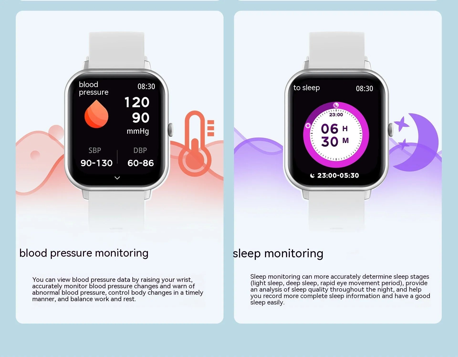Smart watch with heart rate monitor and AI voice assistant in multiple colour options