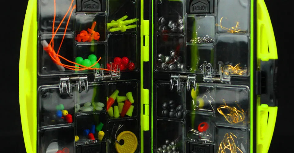 Rock fishing accessories combination suit with 184 pieces for sea fishing
