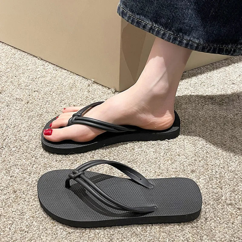 Men's casual PVC flip flops with toe covering design in various colours