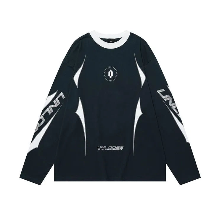 Grey khaki drop shoulder loose fit pullover sweater with round neck and long sleeves.