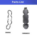 Black valve cover for SAIC GM Buick Chevrolet Sail CS1, model 93334741, 38mm size, 13mm height.