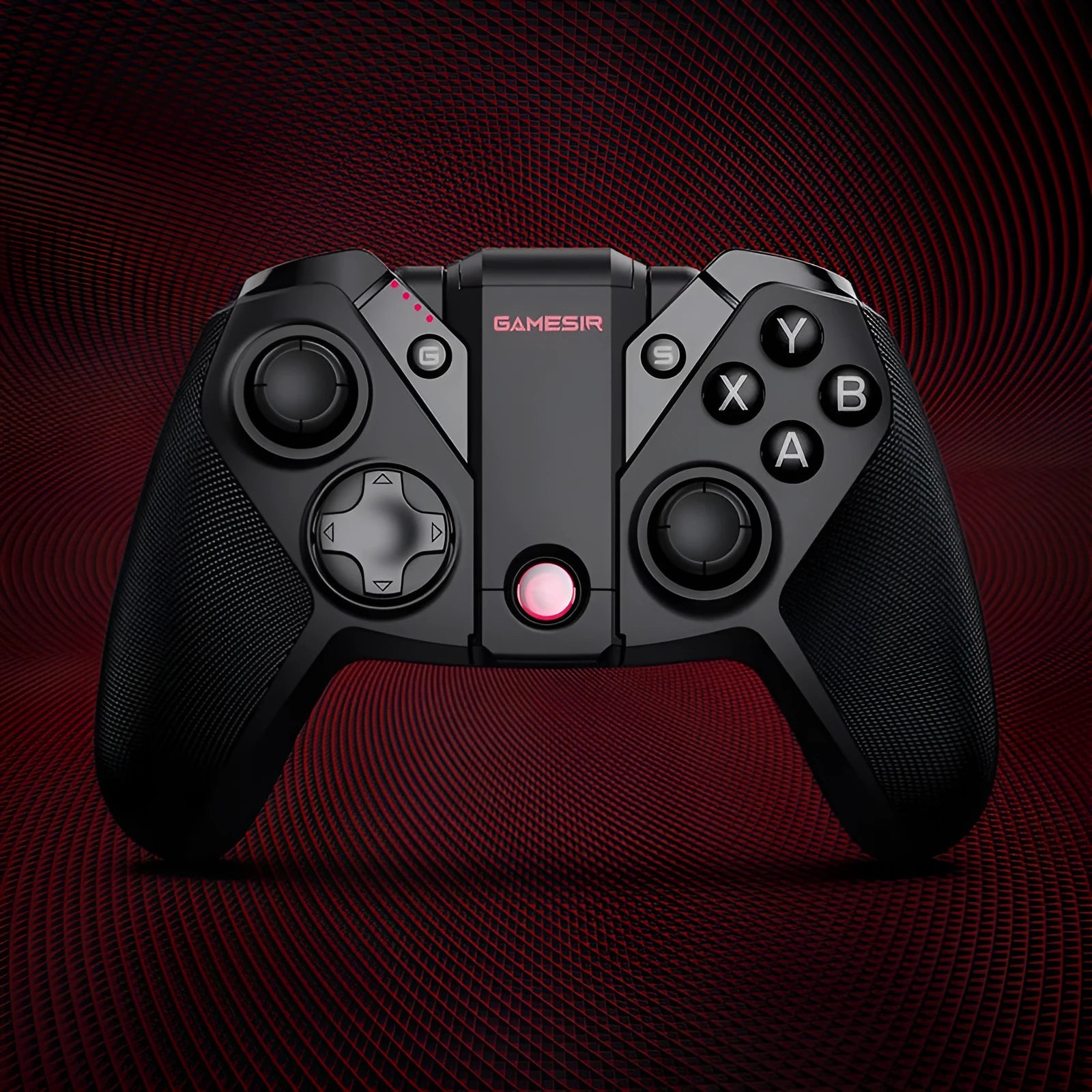 Black Gaishi USB-C wired game controller with standard button layout on an ABS plastic body.