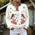 Women's 3D digital printed polyester hoodie jacket regular fit with hood front view