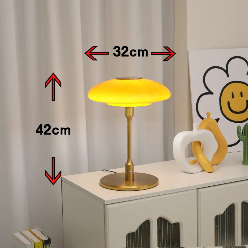 Vintage Korean style bedside atmosphere light in a choice of four colours on a metal lamp holder.