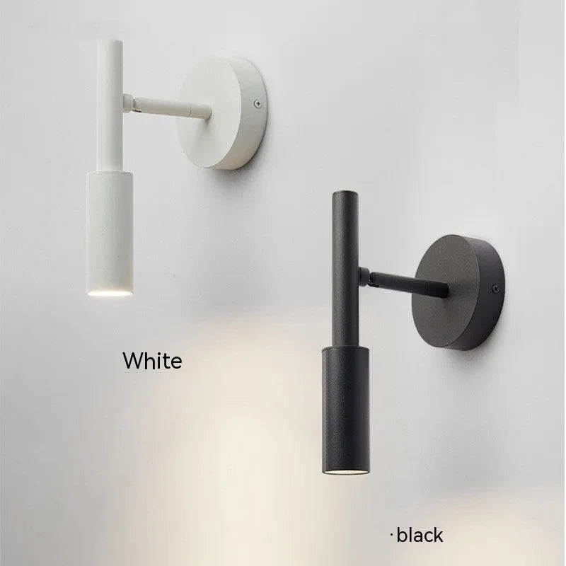 Modern wrought iron wall lamp with three light colour settings in black finish