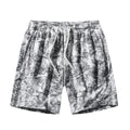 Men's camouflage corduroy athletic shorts with straight leg design and high waist