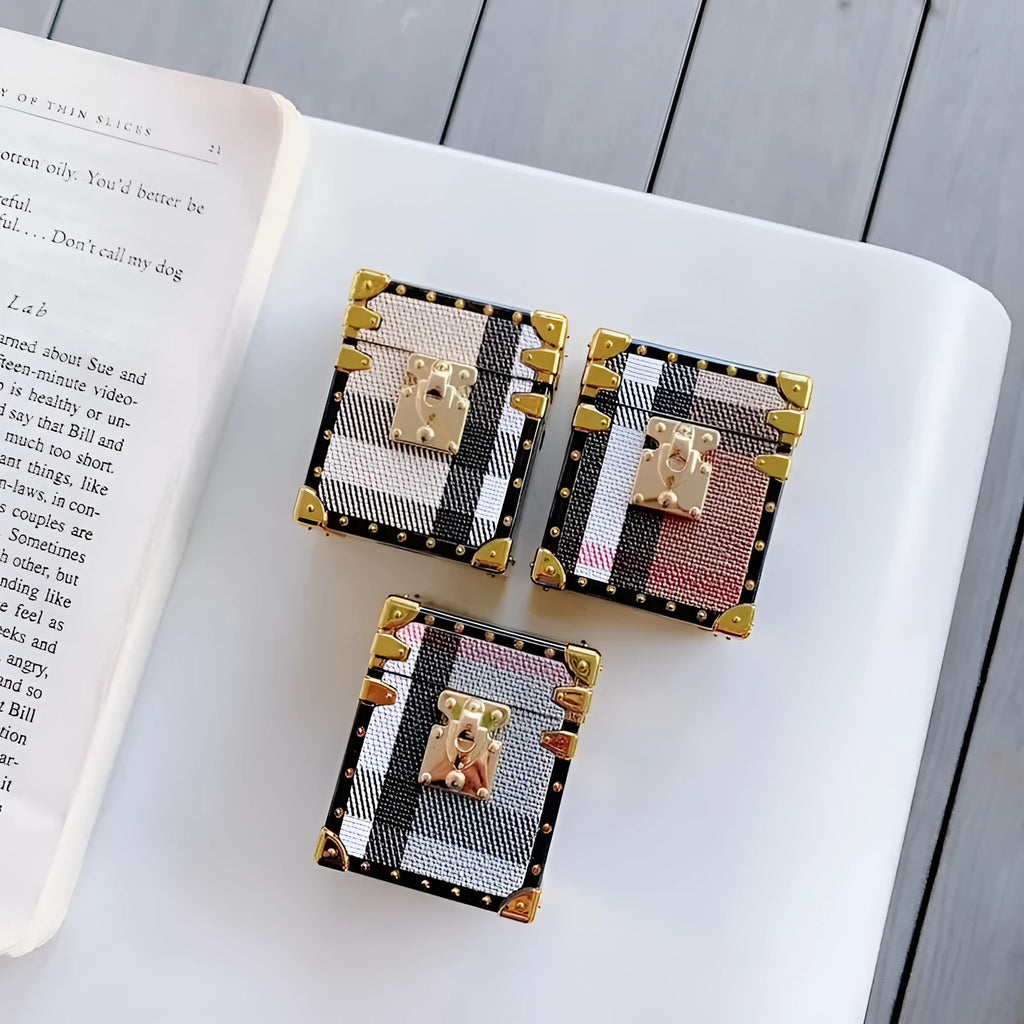 Square soft case for AirPods 1st and 2nd generation in Brown