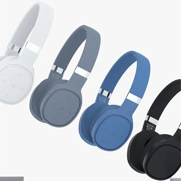 Wireless Bluetooth headset with 40mm drivers available in black, blue, grey and white colour options