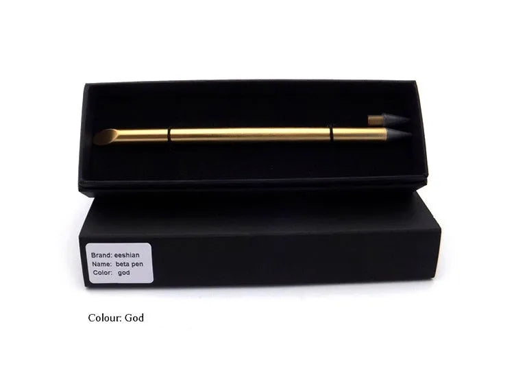 Inkless metal pen with alloy steel nib in choice of black, blue, gold, rose gold or silver colours