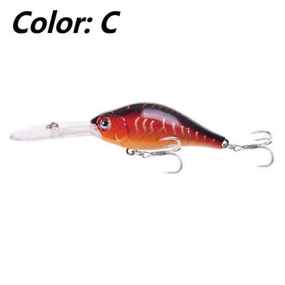 Little Fat Man Mino deep diving fishing lure measuring 10.5cm in various colour options