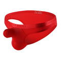 Men's thin solid colour nylon underwear in low waist design showing breathable fabric construction