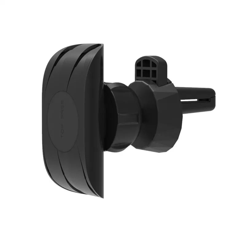 Glory black car phone holder mounted on car air vent with adjustable clamp and swivel rotation