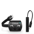 Black USB smart phone TV dongle for HD 1080p screen mirroring and video playback.
