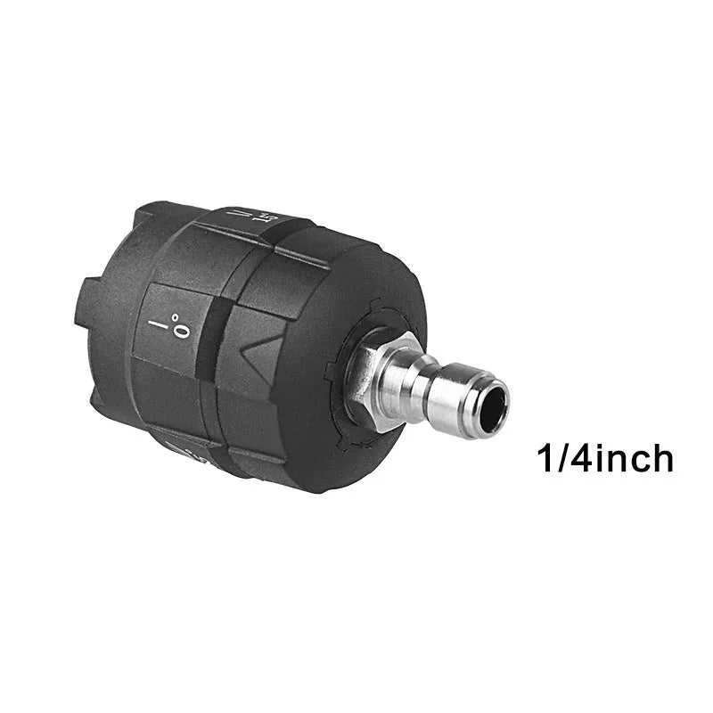 Engineering plastic five-in-one spray nozzle adapter for high-pressure water guns