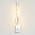 LED aluminum wave wall light 16W with black finish and warm light effect