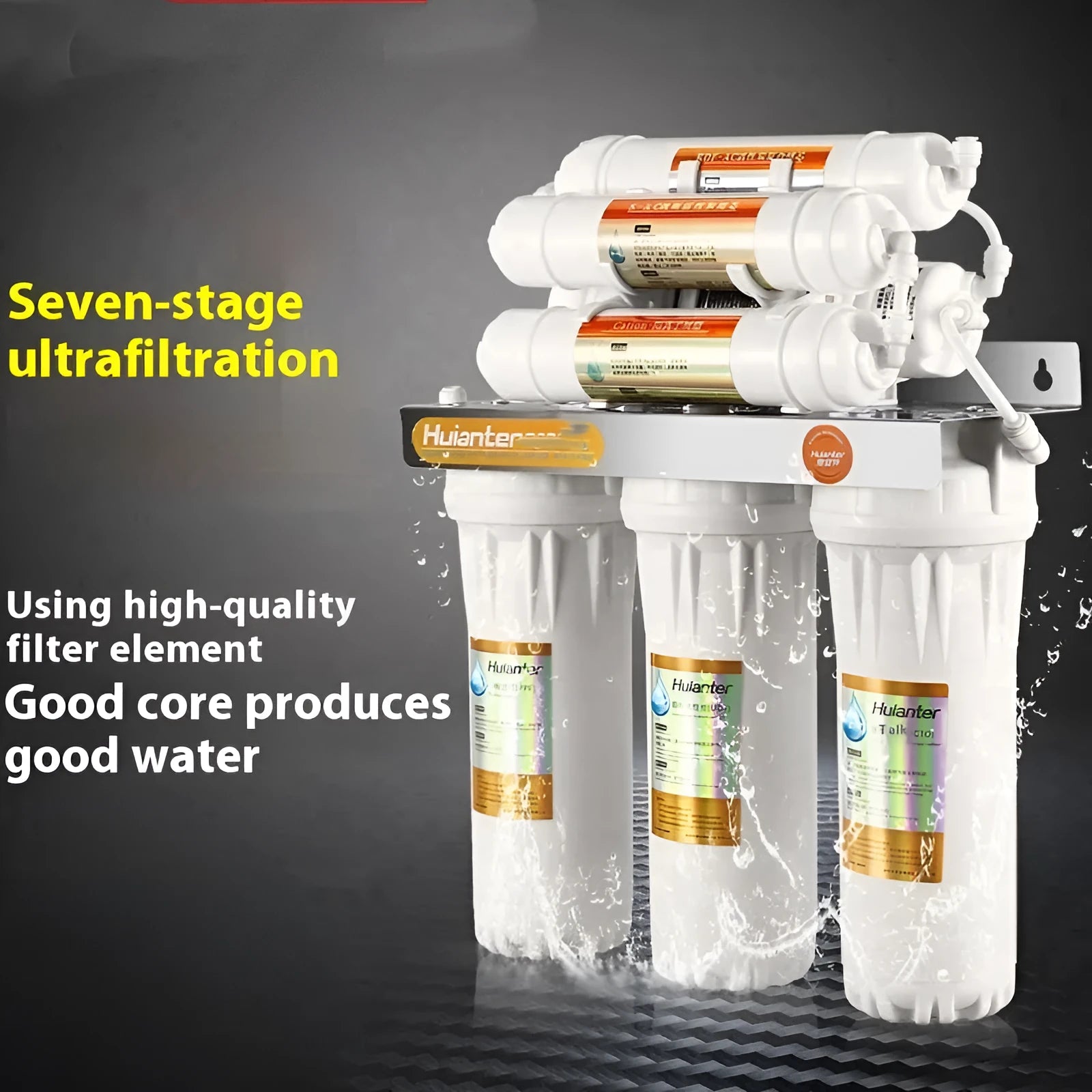 White plastic water purifier filter element cartridge for direct drinking tap water.