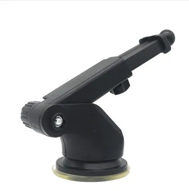 Black universal telescopic car navigation bracket with adjustable smartphone clamp