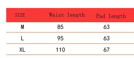 Nylon fitness weightlifting waistband showing black, red and yellow colour options with size markings
