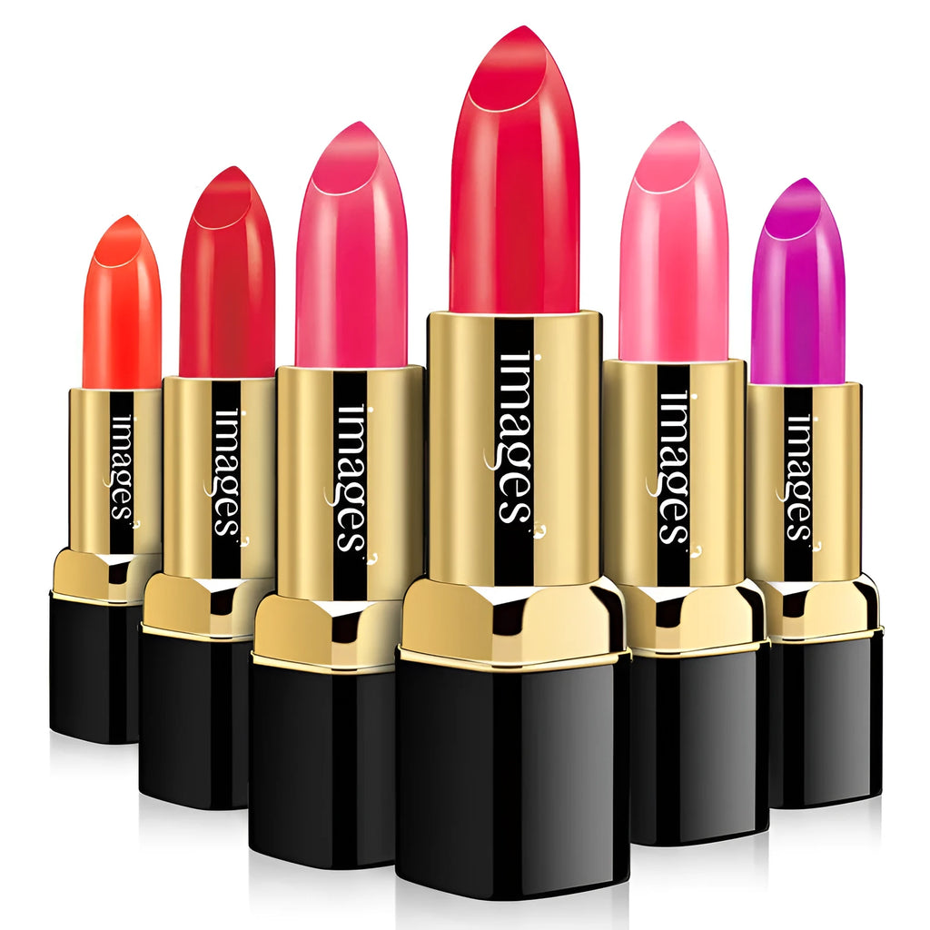 Moisturising lipstick lip gloss stick in ten colours including coral red and rose purple, 3.8g size.
