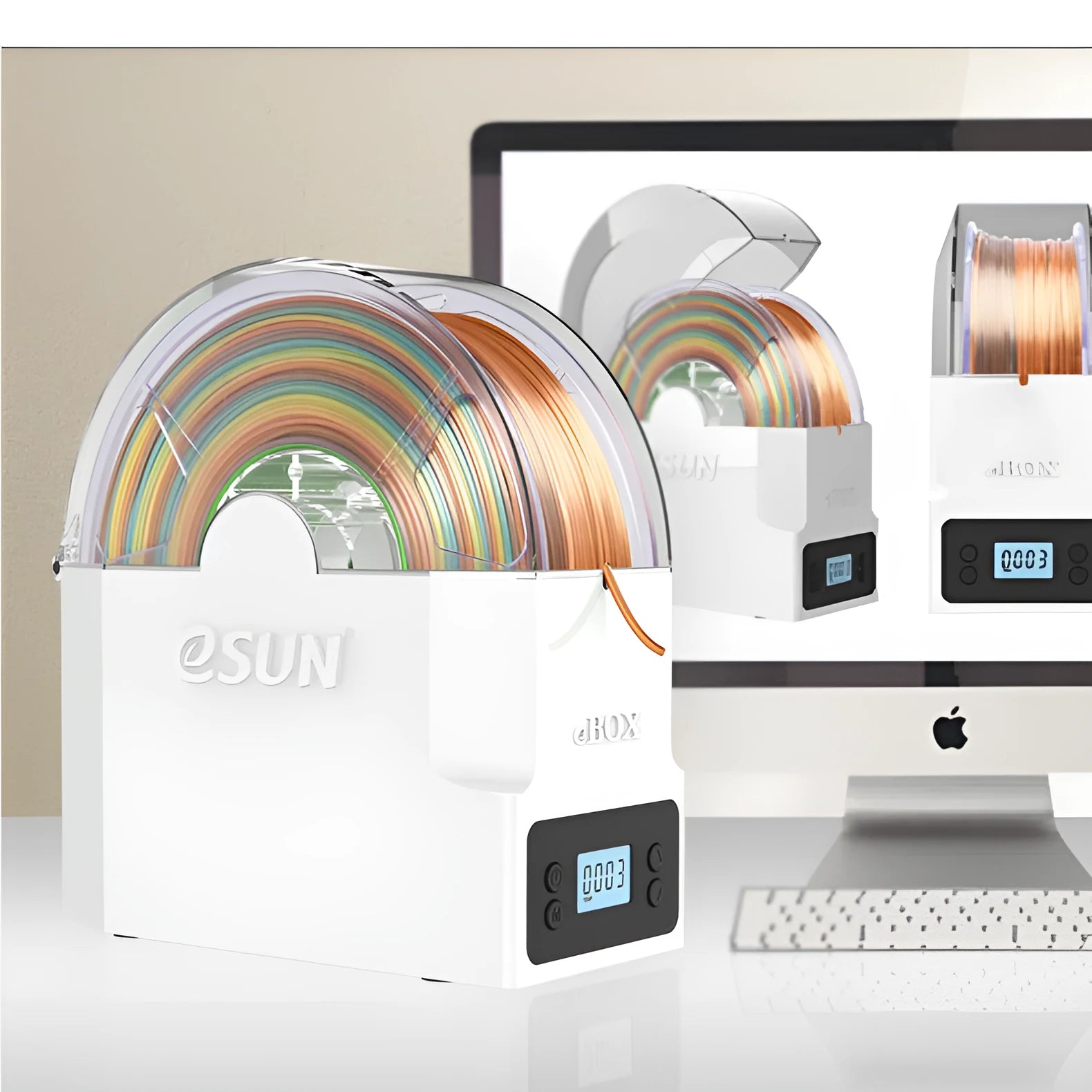 eBOX Lite 3D printing filament drying storage box with wire heating system