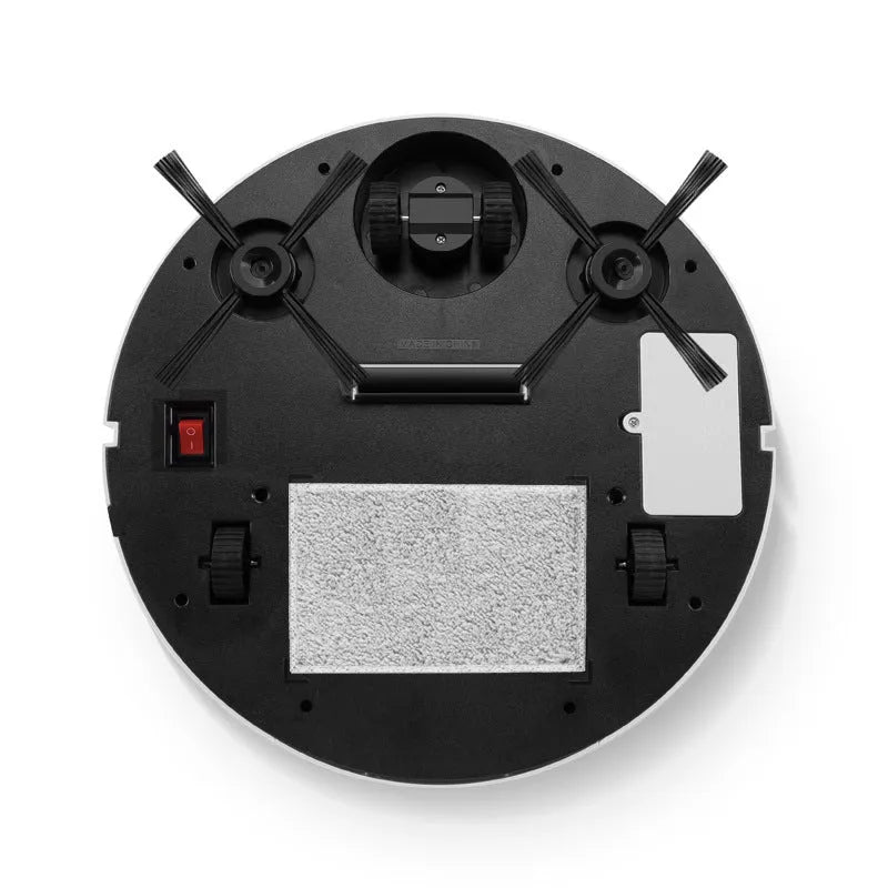 Automatic sweeping robot cleaner with compact design and control panel