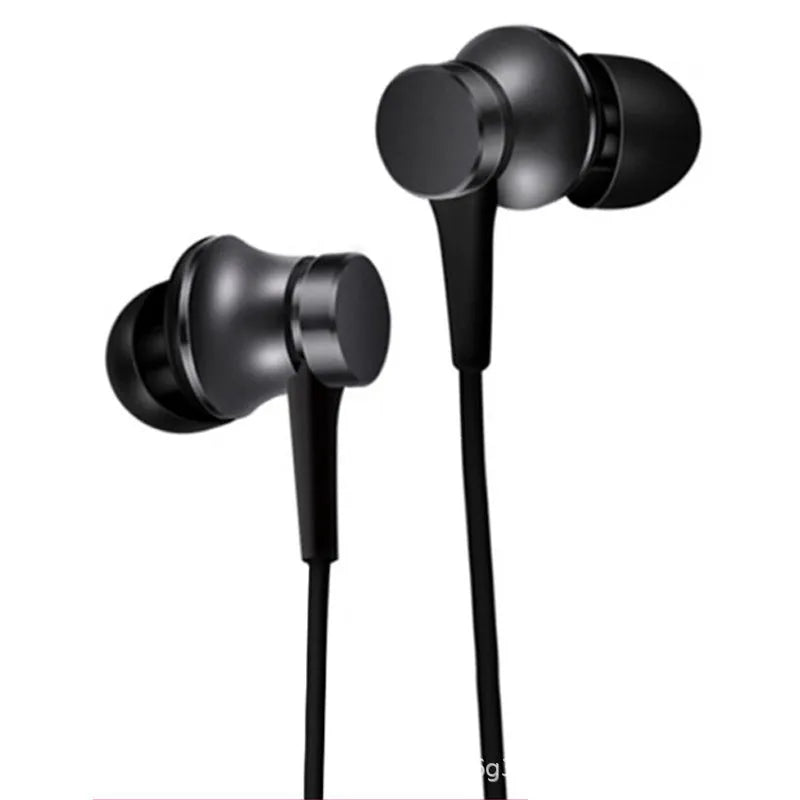 Piston wired in-ear headphones with 3.5mm connector in black, blue, or red colours