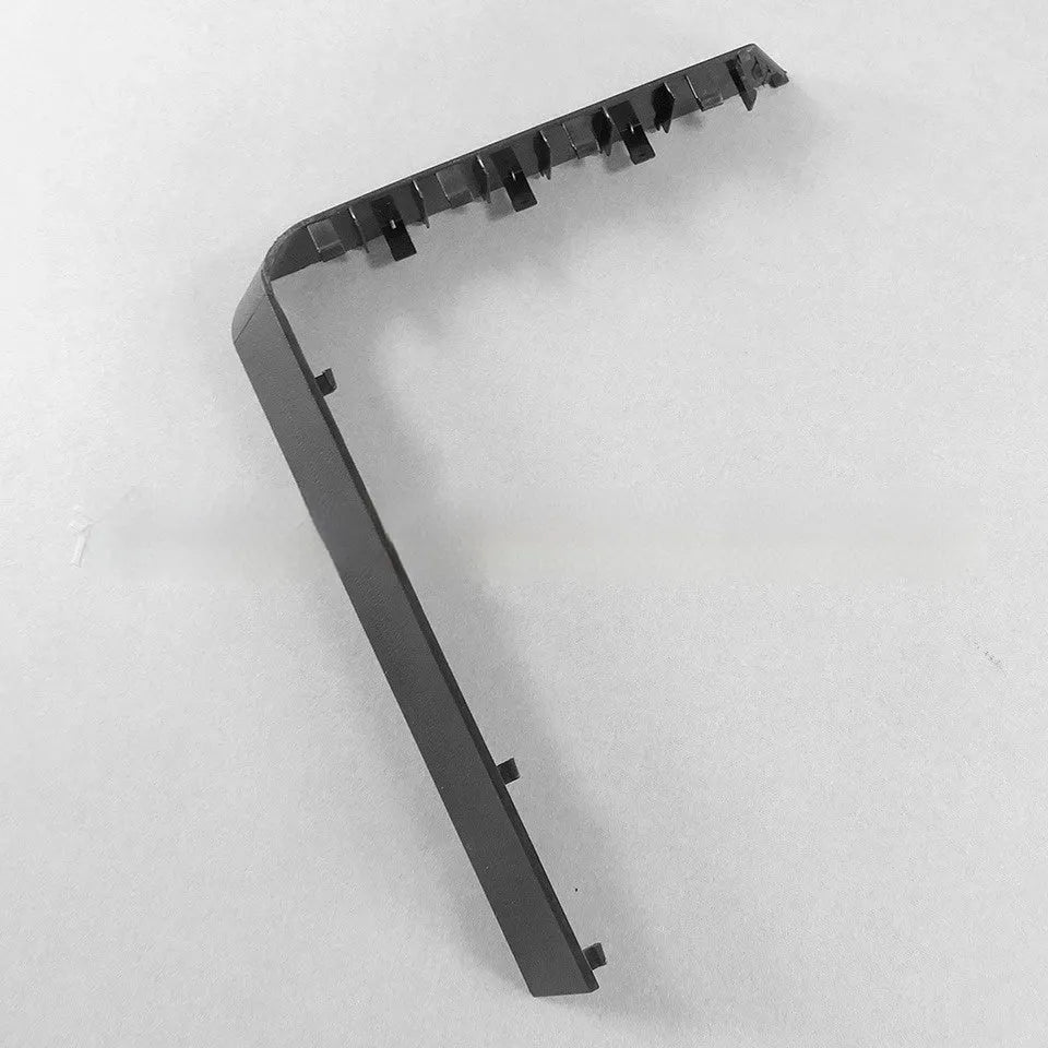 Black and white plastic 3.5-inch hard drive bay cover for PC cases.