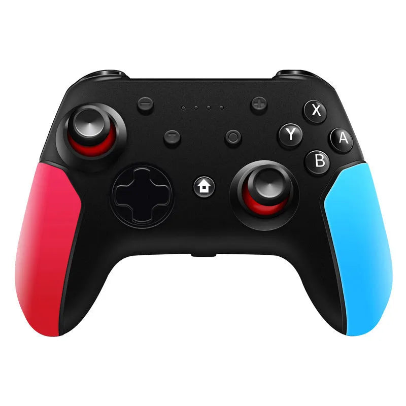Bluetooth gamepad controller for Nintendo Switch in blue and red colour options