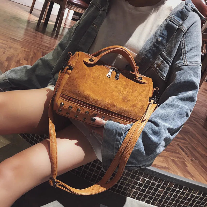 Women's soft PU leather tote shoulder bag in grey colour showing spacious interior