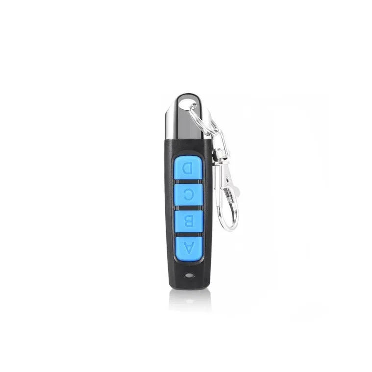 Universal rolling door remote control in black colour with 433MHz frequency and copy function