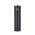 Black aluminium alloy charging handle power bank, 12.5cm long