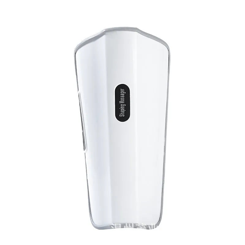 White plastic pulse calf massager with electrotherapy and infrared functions