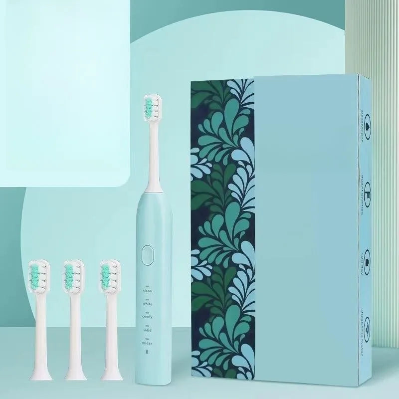 Small yellow duck design electric toothbrush with soft bristles and USB charging port
