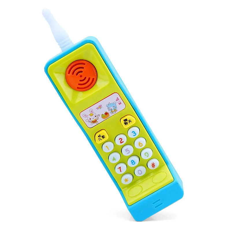 Children's educational toy with sound, light and cartoon animal design for ages 3+