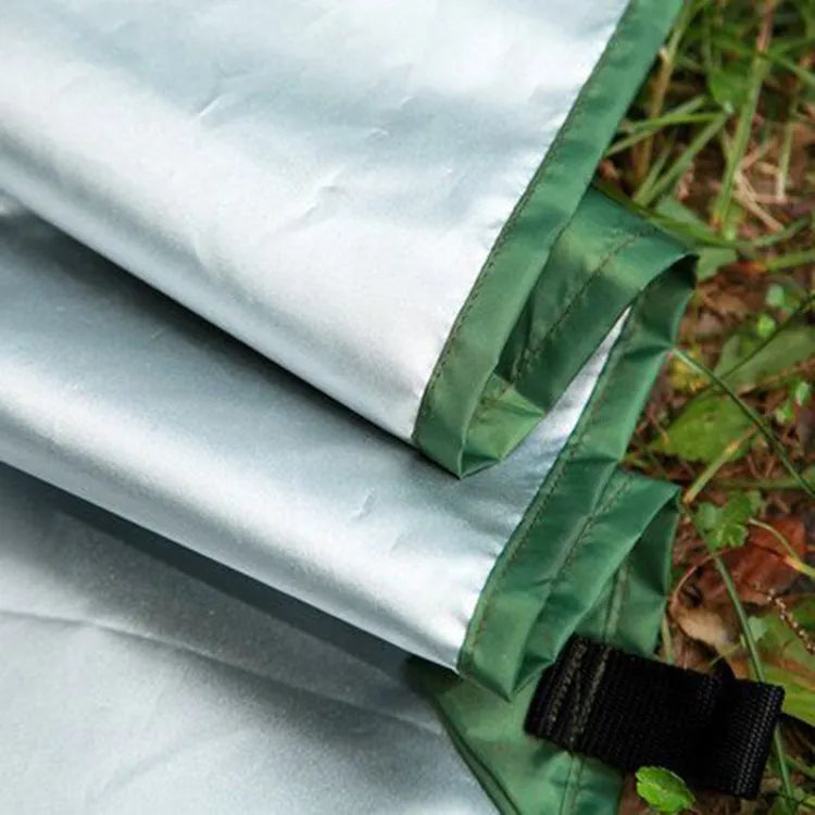 Waterproof 210D Oxford cloth awning sun shelter 300x300 cm in army green with aluminium nails and wind ropes